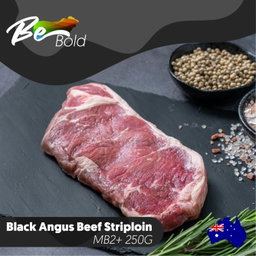 Be-Bold Black Angus Aust Beef Striploin 200G
