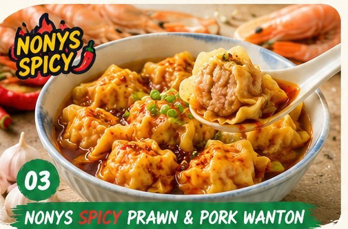 Nonya Spicy Prawn & Pork Wanton (20 pcs)