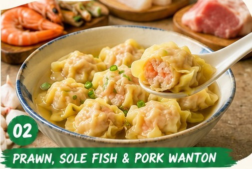 Prawn, Pork & Sole Fish Wanton (20 pcs)