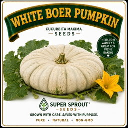 White Boer pumpkin x 10 seeds 