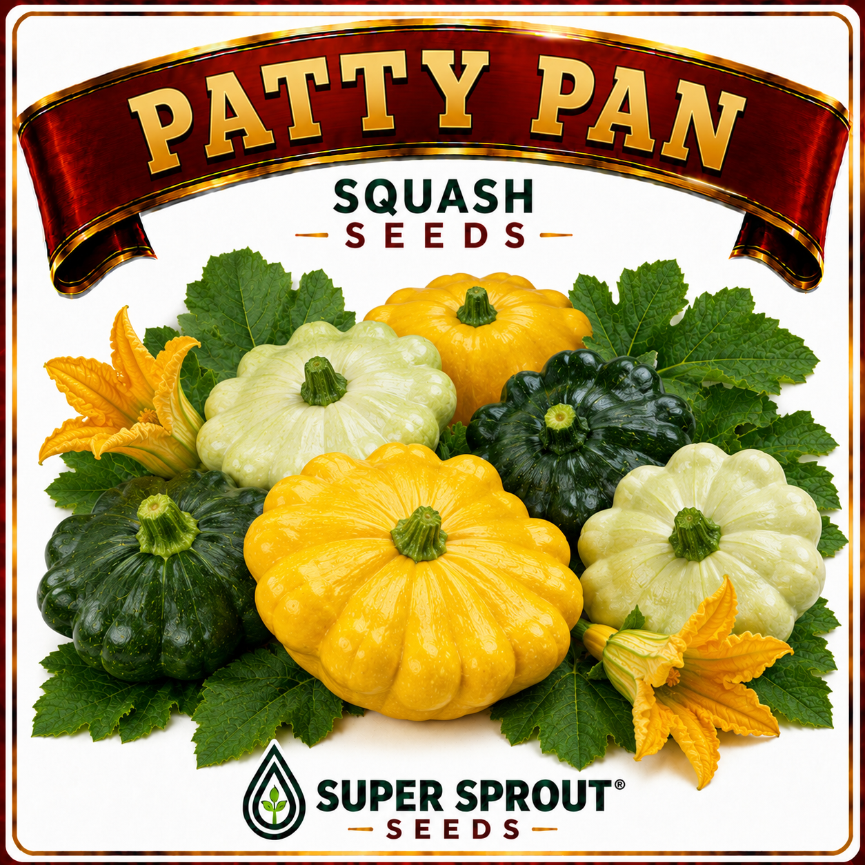🎃PATTY PAN SQUASH🎃 x 6 seeds