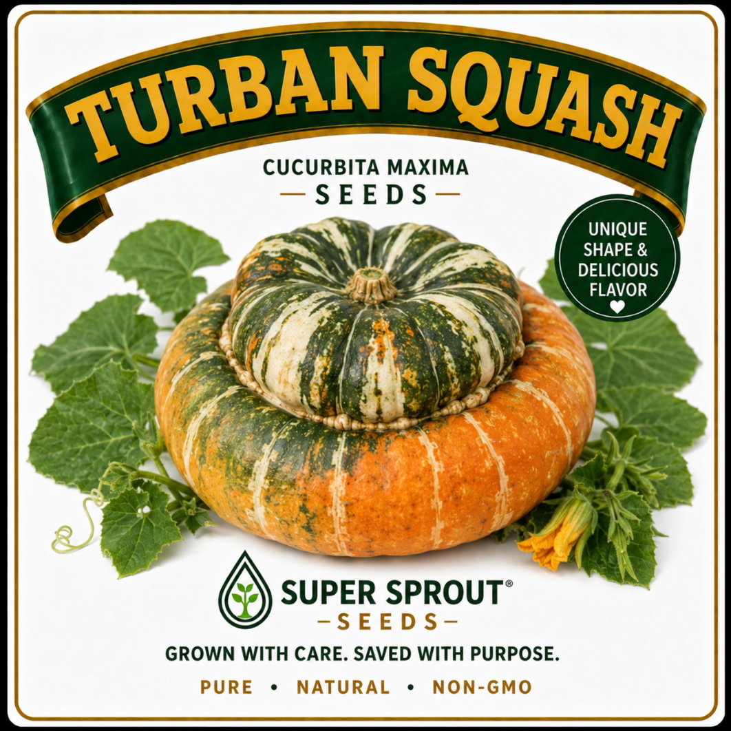 🎃TURBAN SQUASH 🎃 x 5 seeds