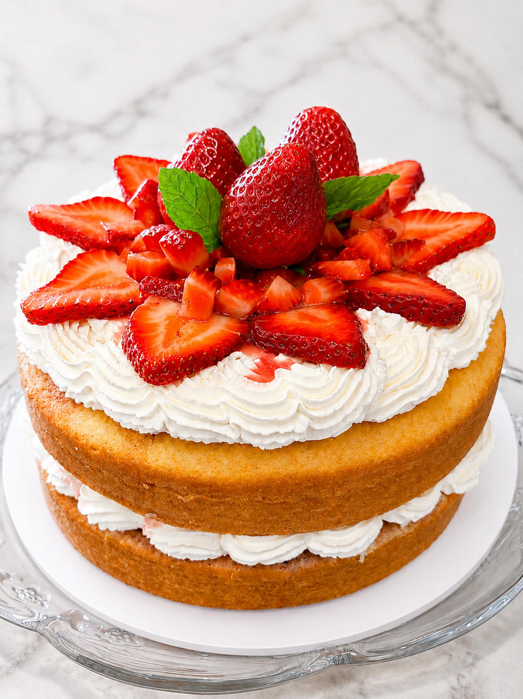 Strawberry Love Naked Cake 