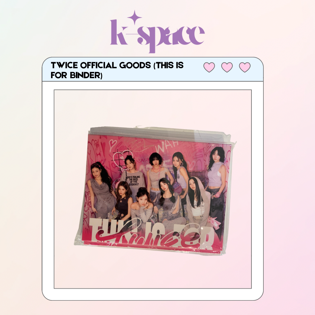 TWICE OFFICIAL GOODS (WORLD TOUR IN JAPAN : THIS IS FOR BINDER)