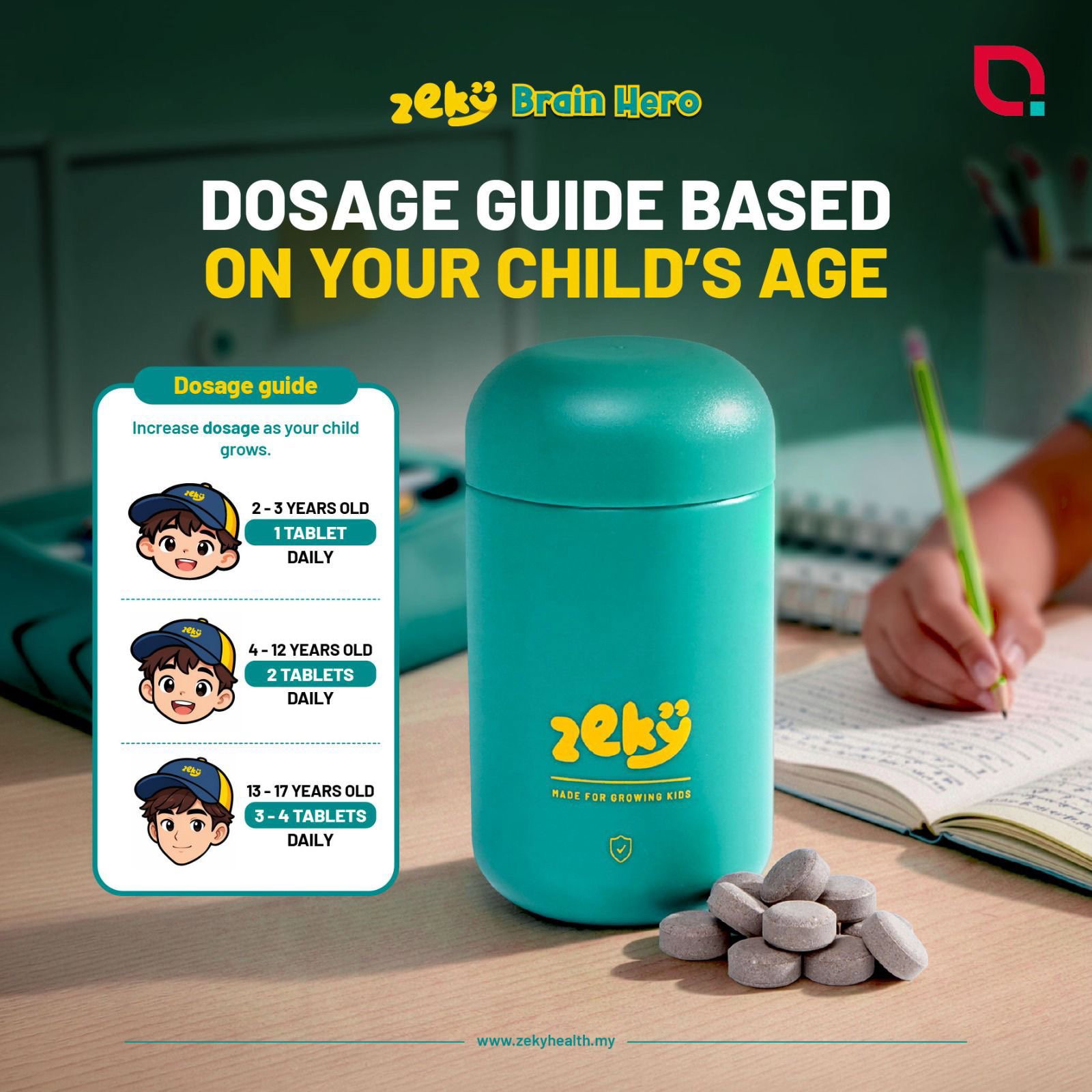 Zeky Brain Hero – Chocolate Chewable Tablets 🍫🧠_2