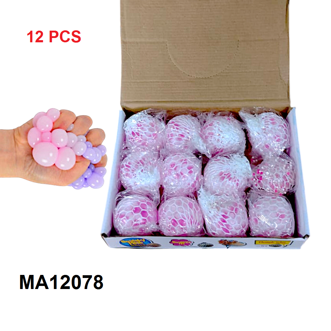 SQUISHY MESH STRESS BALL "12PCS"