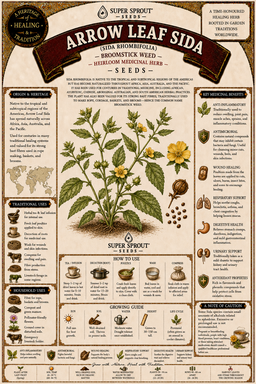 ARROWLEAF SIDA / BROOMSTICK  Weed x 10 seeds