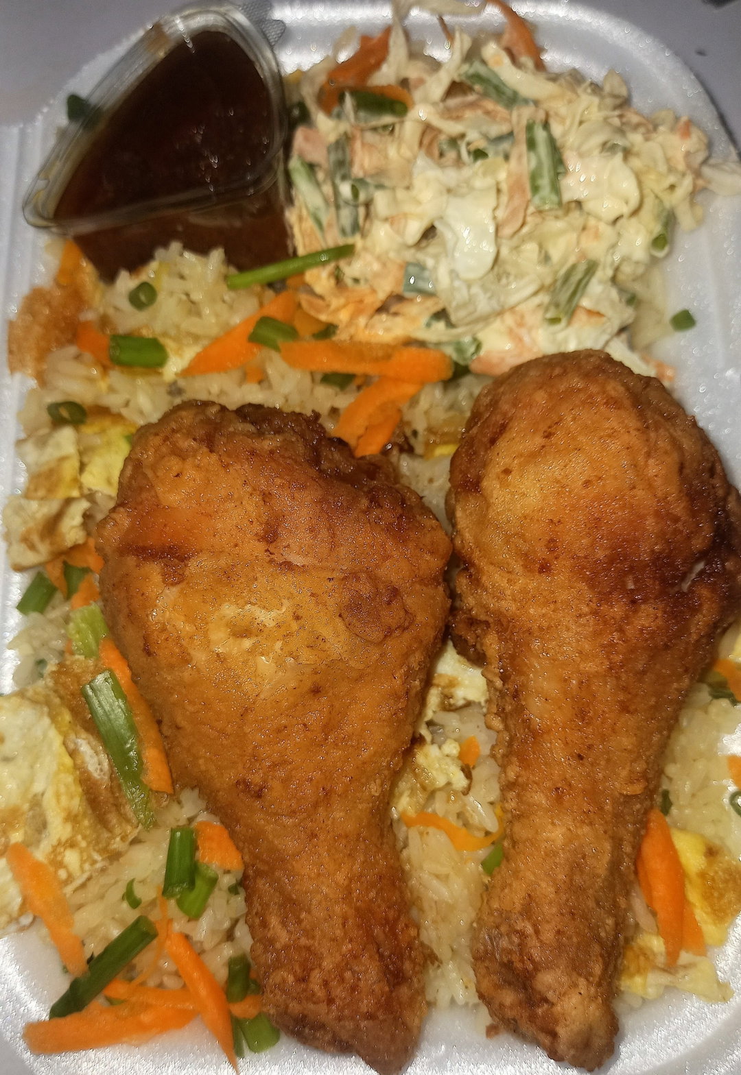 Fried Rice with Fried chicken 