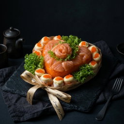 Salmon Alaska Sushi Cake 
