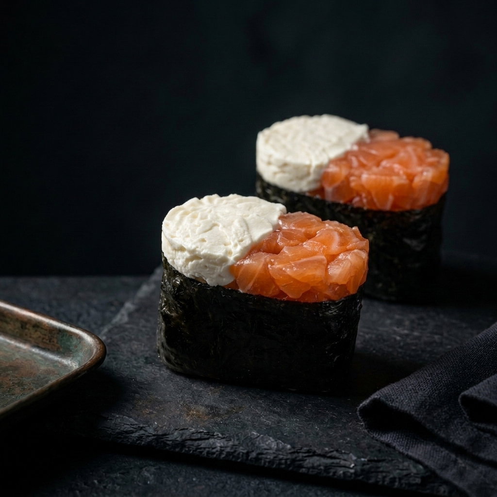 Salmon Cheese Gunkan (2pcs)