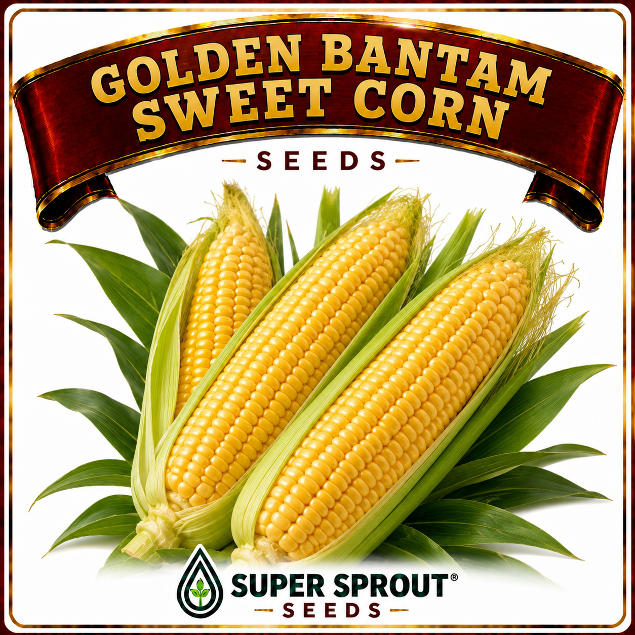 🌽GOLDEN BANTAM SWEET CORN NON-GMO HEIRLOOM🌽 x 25 seeds