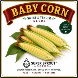 🌽CHIRES BABY CORN🌽 x 25 organic seeds