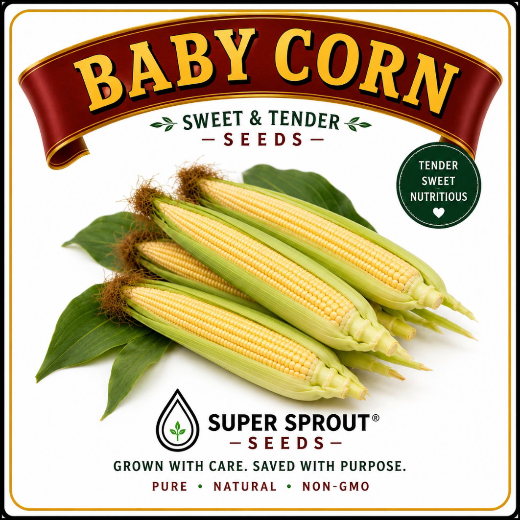 🌽CHIRES BABY CORN🌽 x 25 organic seeds
