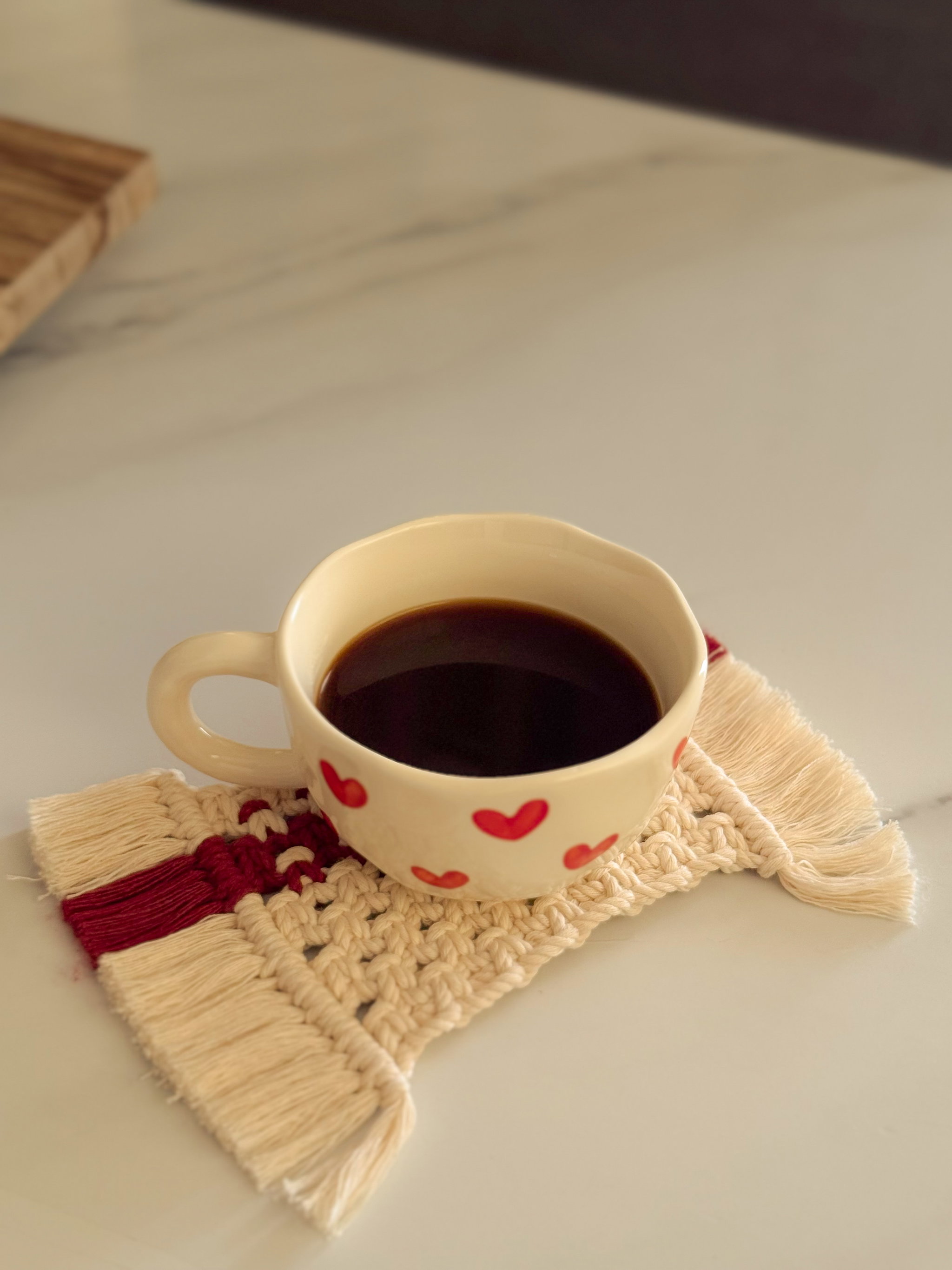 Taza cerámica corazones _2