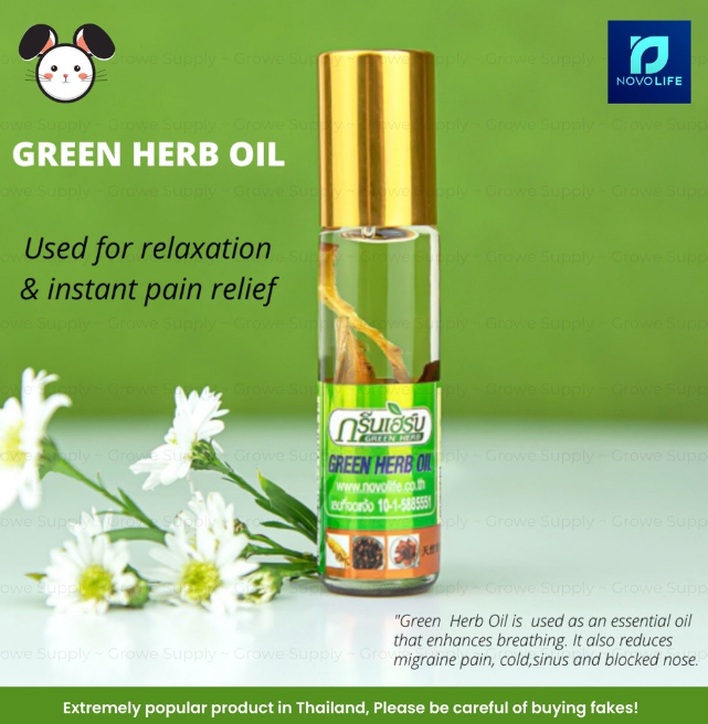 Novolife - Green Herb Oil 8cc Pack of 12 | Wholesale Household Singapore_1