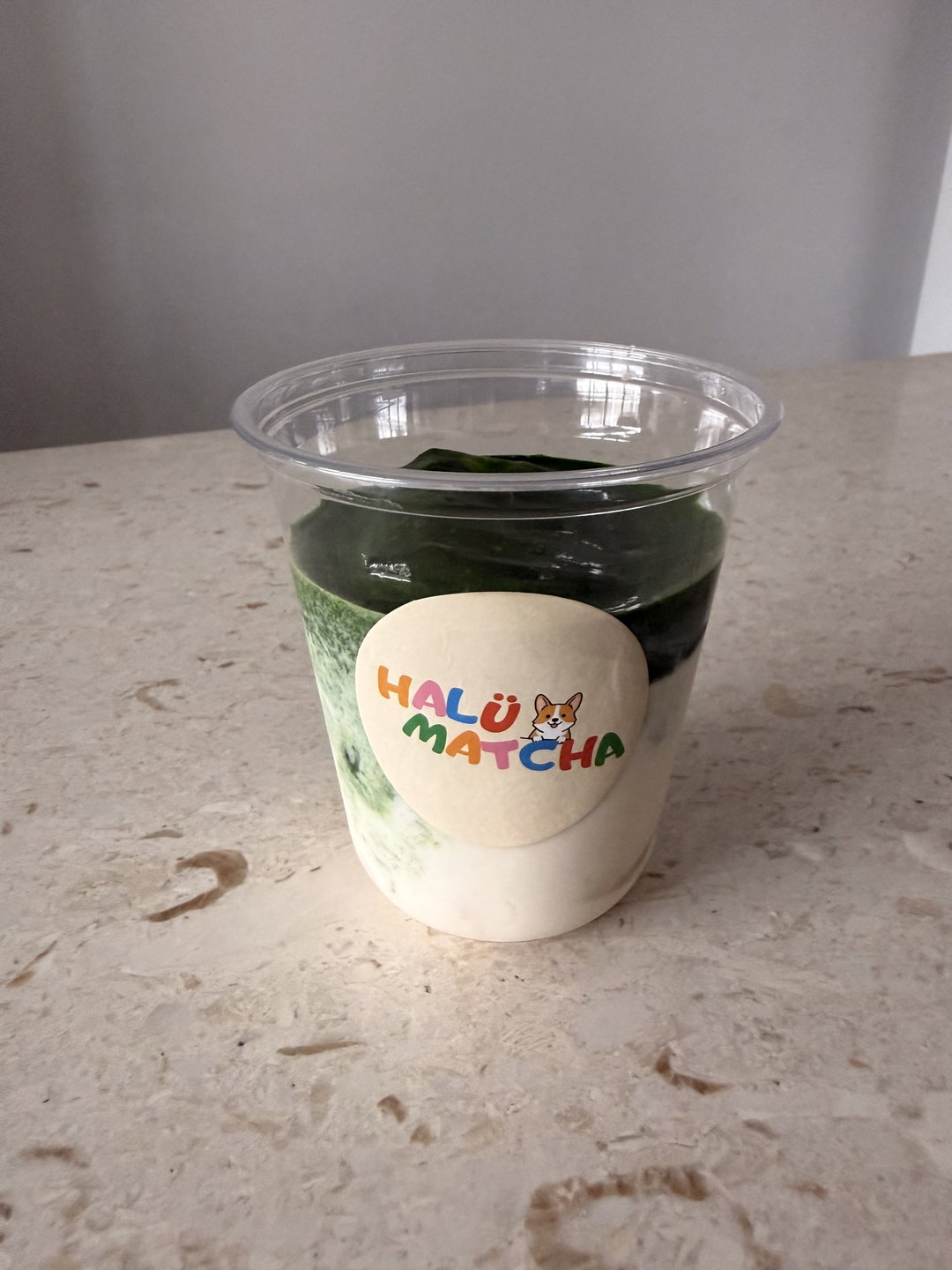 Iced Oolong Matcha Latte (Lychee optional)