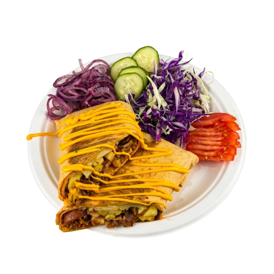 Cheese Kebab de pui, la farfurie