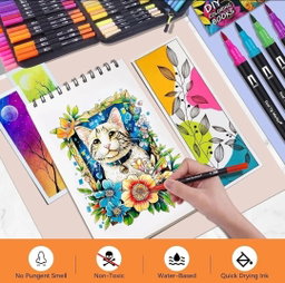 100 Piece Dual Marker Book Set