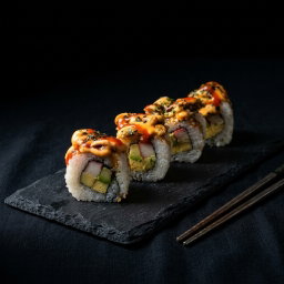 California Salmon Volcano Roll (4pcs)