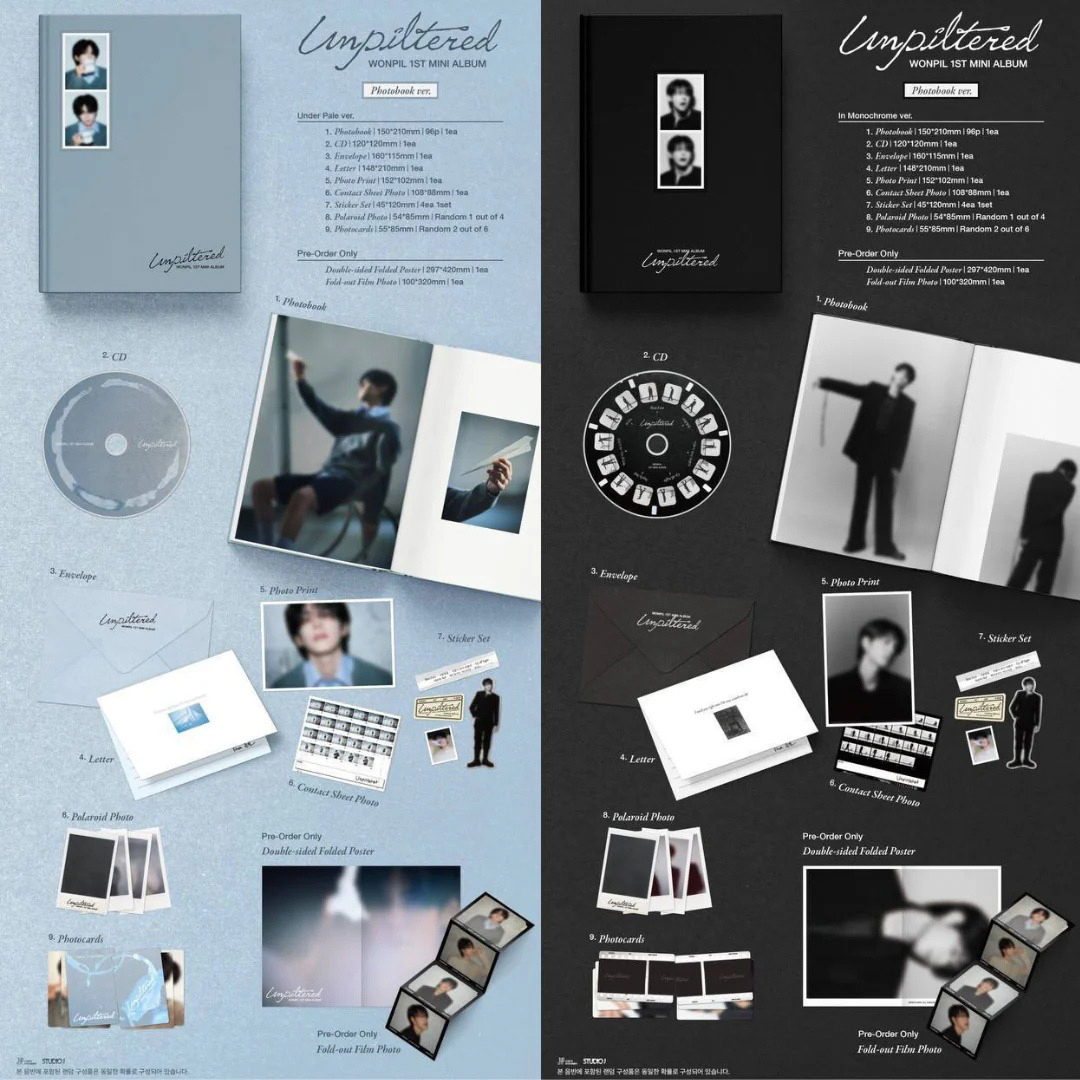 WONPIL 1ST MINI ALBUM [Unpiltered] Photobook Ver._1