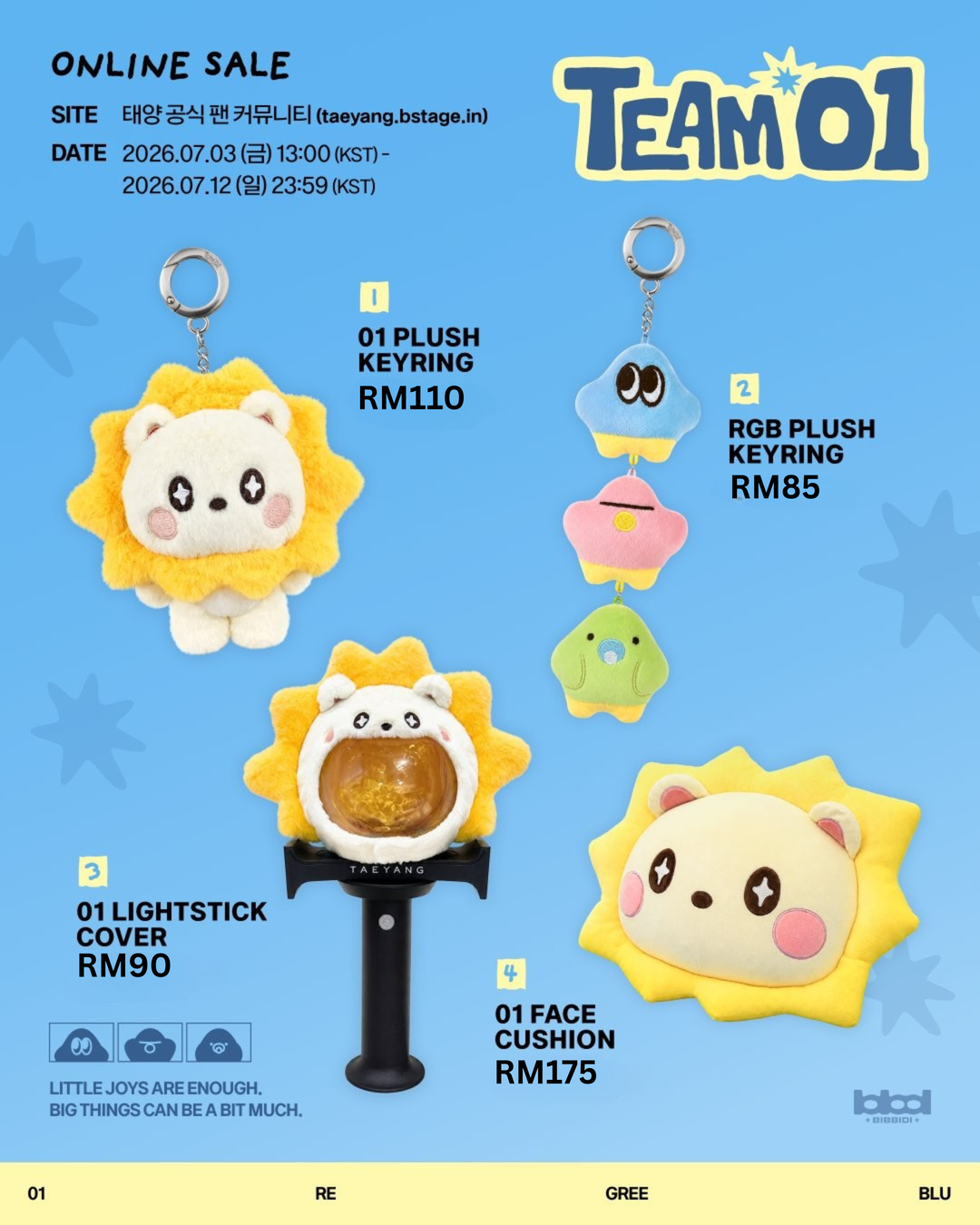 Taeyang TEAM01 Official Merch