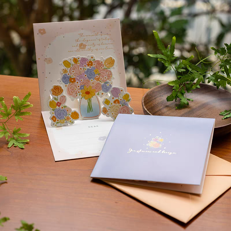 3D Flower Pop-Up Card