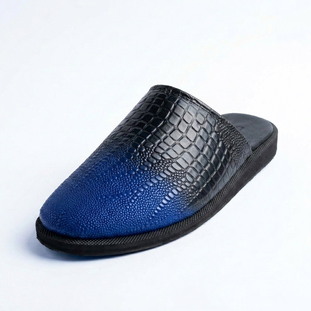 Two-Tone Leather Mules_1
