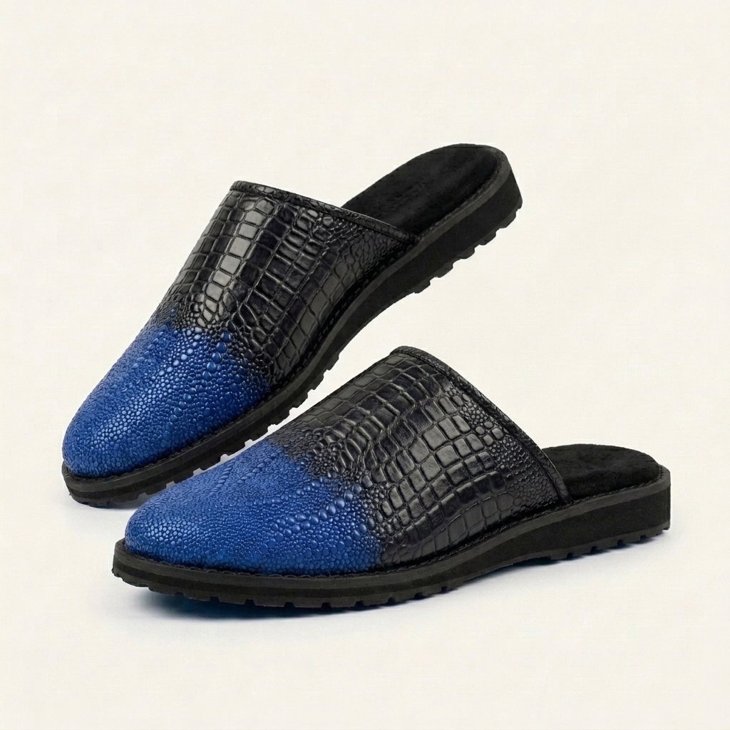 Two-Tone Leather Mules_2