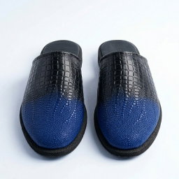 Two-Tone Leather Mules