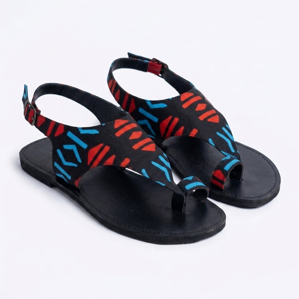 Kitenge Woven Sandals_2