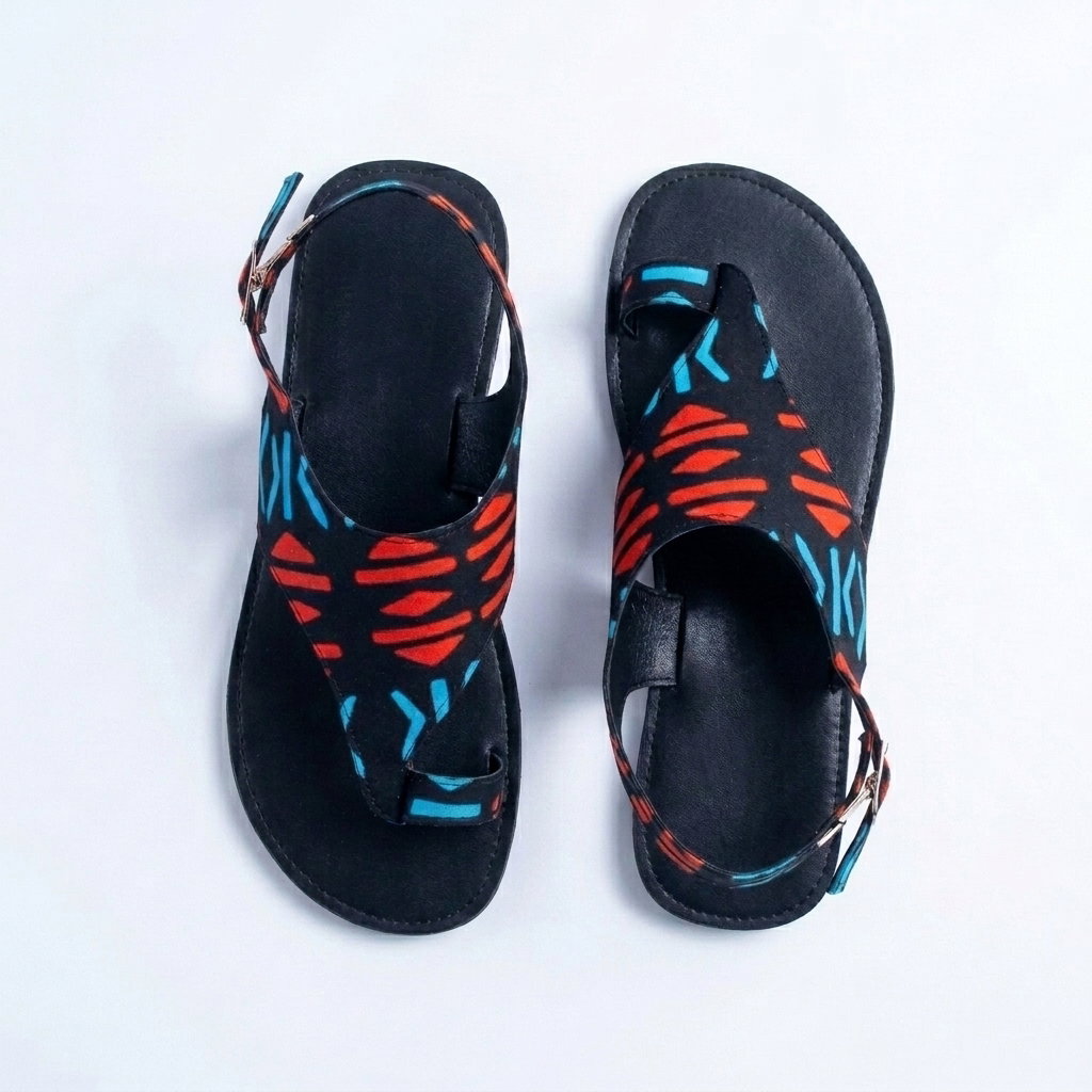 Kitenge Woven Sandals_1