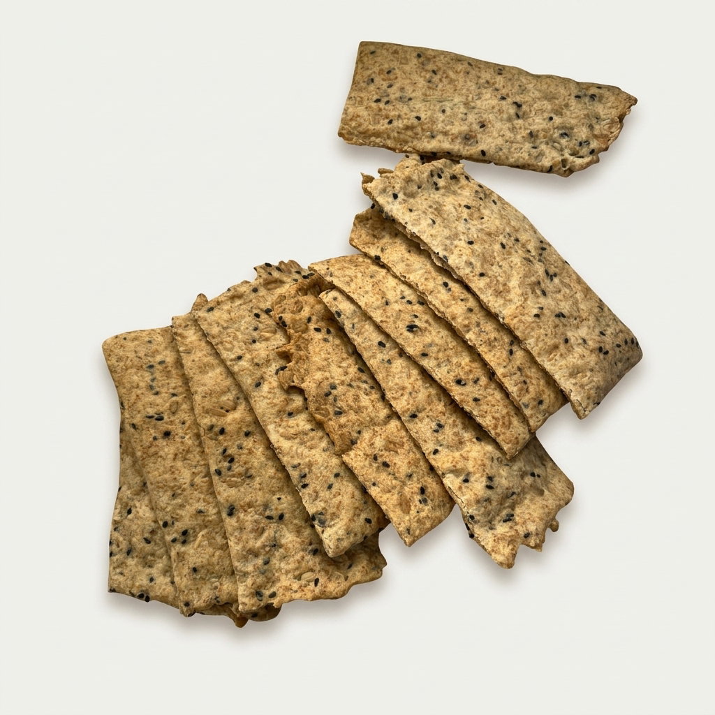 Sunflower and Black Sesame Artisan Crackers_1