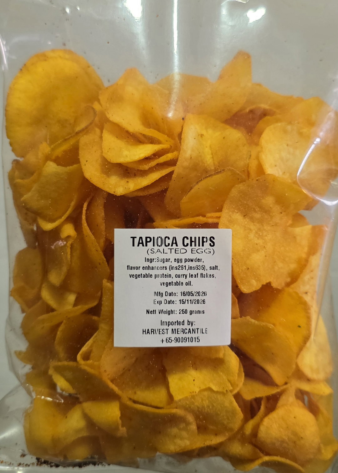 Salted Egg Tapioca Chips