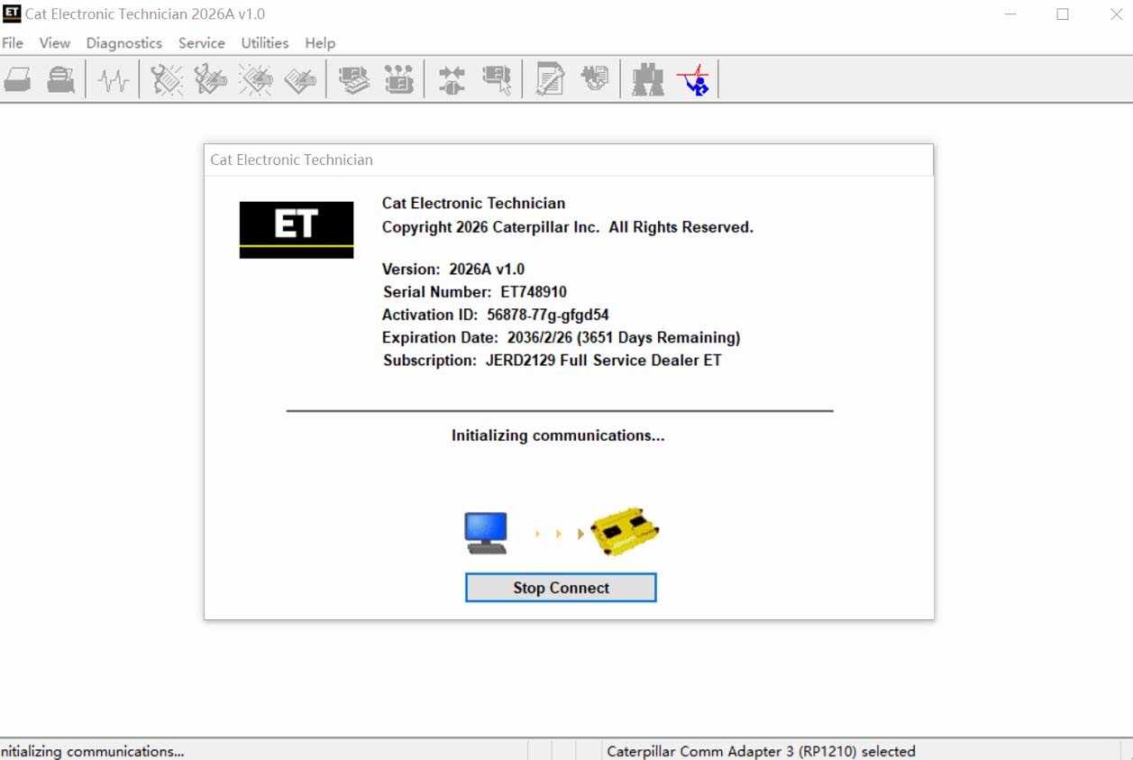 CAT ET 2026A Diagnostic Software [License/Download]_0