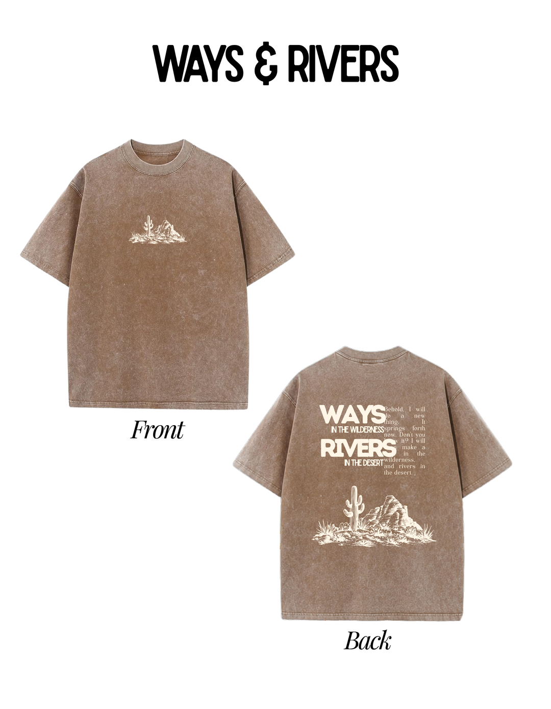 Ways & Rivers | T-Shirt | Oversized Fit