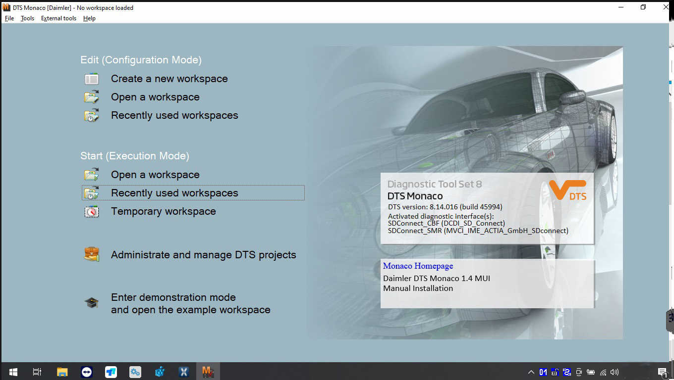 MB Xentry OpenShell Vediamo/DTS/HTT/Coding Software V2026.06 Remotely installation_2