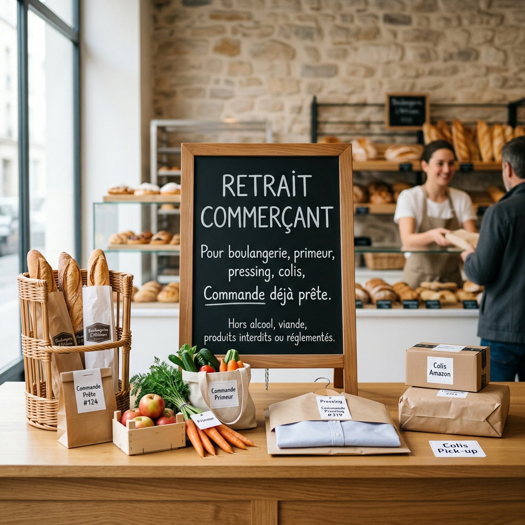 Demande – Retrait commerçant