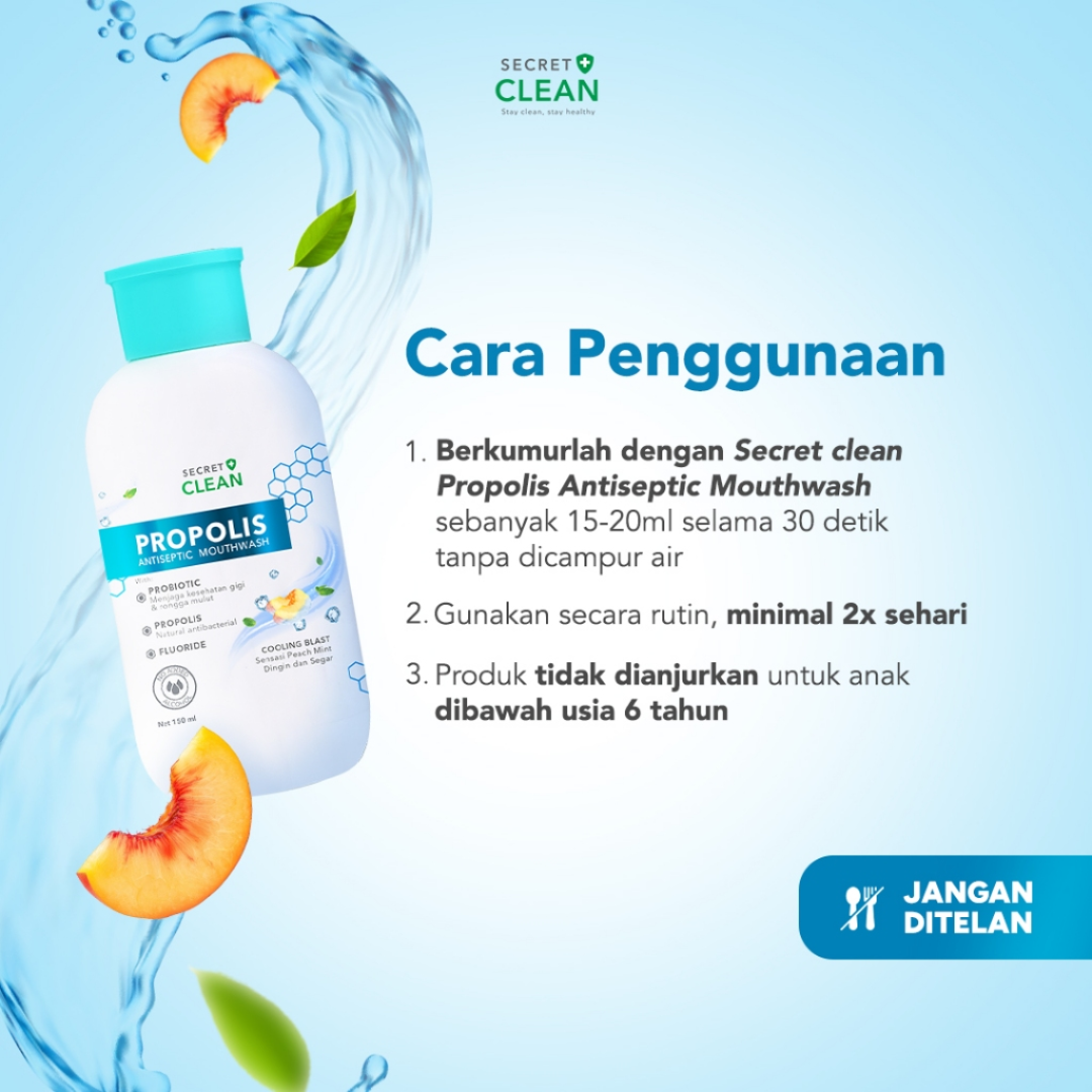 SECRET CLEAN Propolis Mouth Wash 150ml_2
