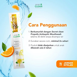 SECRET CLEAN Propolis Mouth Wash 6x10ml