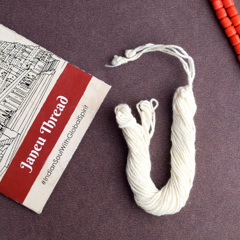 1 Pc White Cotton Janeu Thread (Safed Janeu)