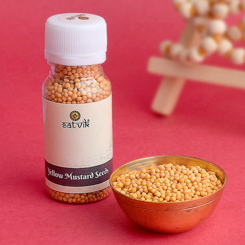 Yellow Mustard Seeds (Peeli Sarso) for Pooja - 25 Gram_0