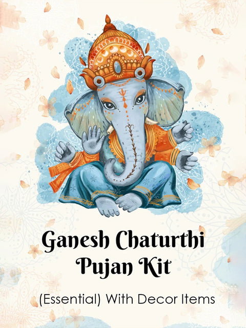 Ganesh Chaturthi Pujan Kit Essential With Decor Items