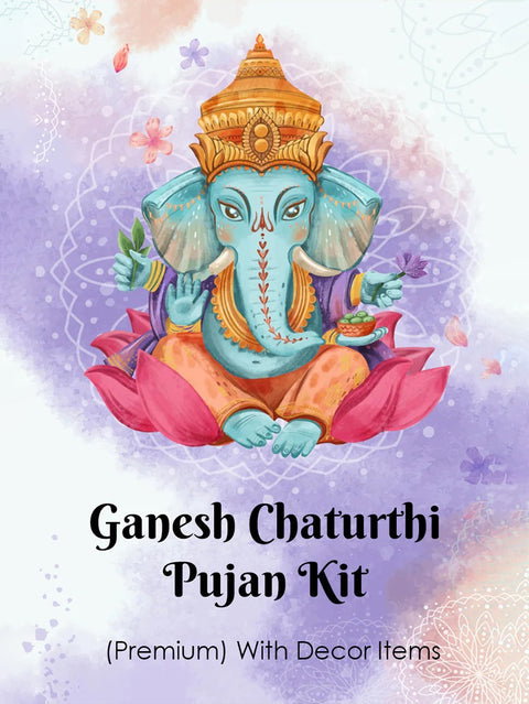 Ganesh Chaturthi Pujan Kit Premium With Decor Items_0
