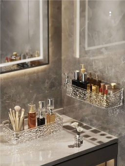 Straight Acrylic Bathroom Shelf 