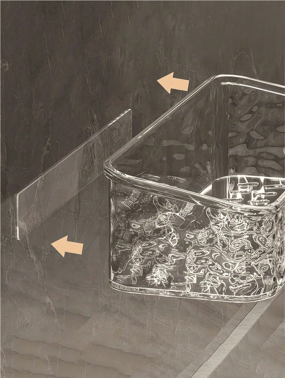 Straight Acrylic Bathroom Shelf _3