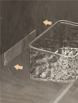 Straight Acrylic Bathroom Shelf 