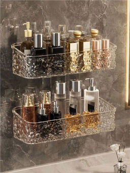 Straight Acrylic Bathroom Shelf 