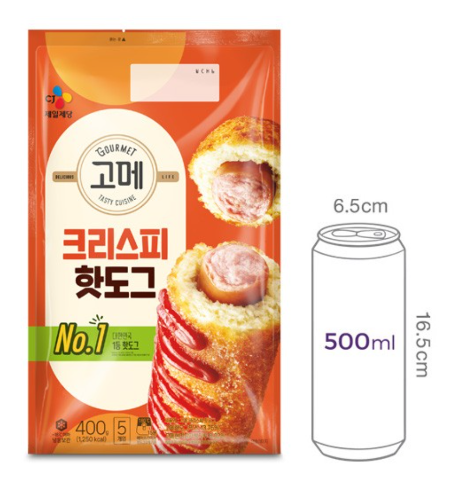 Crispy Hotdog 씨제이 고메 크리스피 핫도그_1