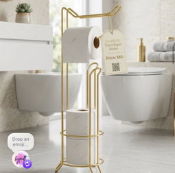 Gold Toilet Paper Holder