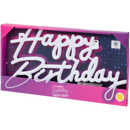 Lampe fluo Happy Birthday 40 x 21 cm 